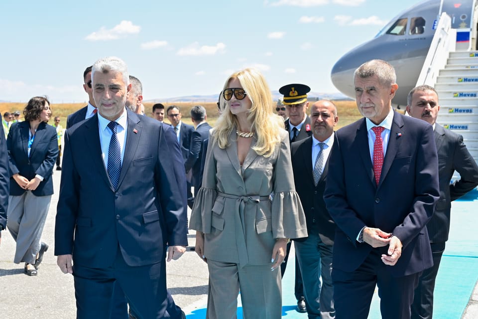 Czech Republic's Prime Minister Andrej Babiš and his wife Monika in Ankara | Photo: Ismail Kaplan, POOL / AFP / Profimedia